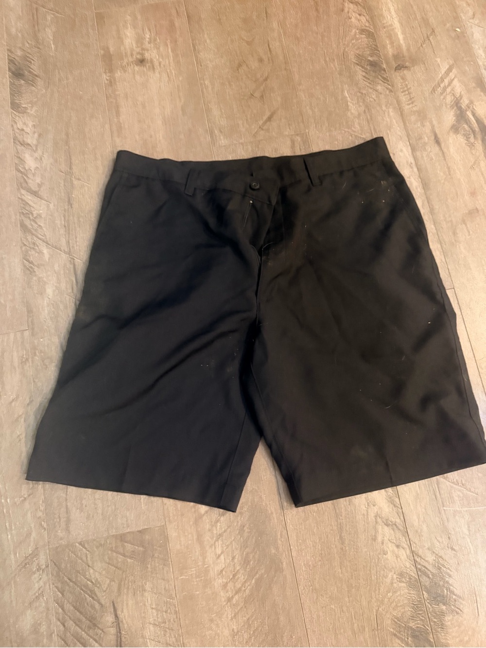 PGA Tour Black Flat-Front Performance Shorts